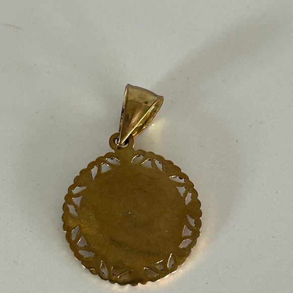 Vintage St. Barbara Religious Pendant - Picture 2 of 2